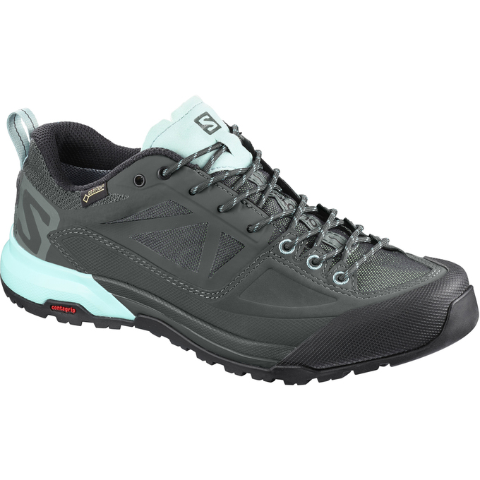 Salomon Singapore Mens Hiking Boots - X ALP SPRY GTX® W Light Blue/Black | 72193-HDYA